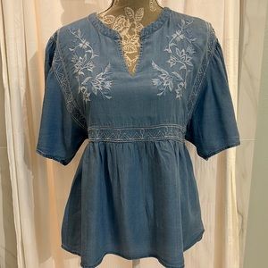 Francesca’s Blue Rain Top